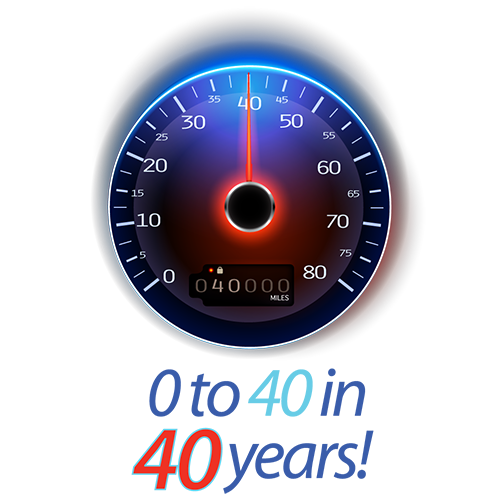 0 to 40 in 40 years